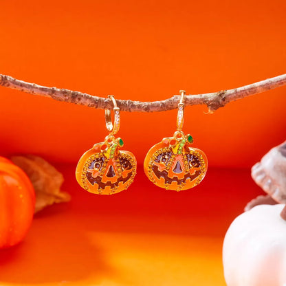 Pumpkin Drop Earrings -