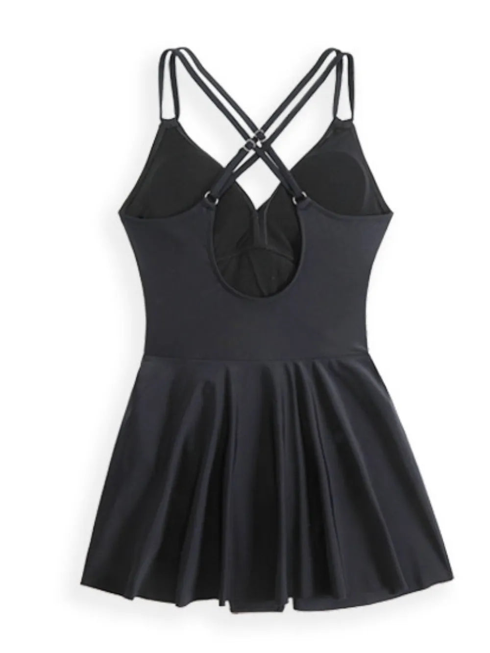 Double Spaghetti Strap One-Piece Swimwear -