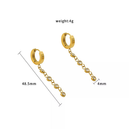 Hoop Drop Earrings -