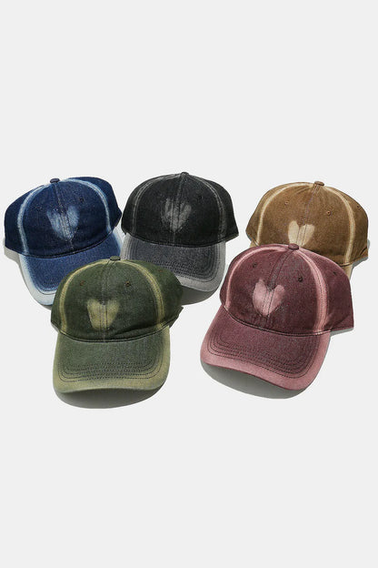 Heart Cotton Baseball Cap -