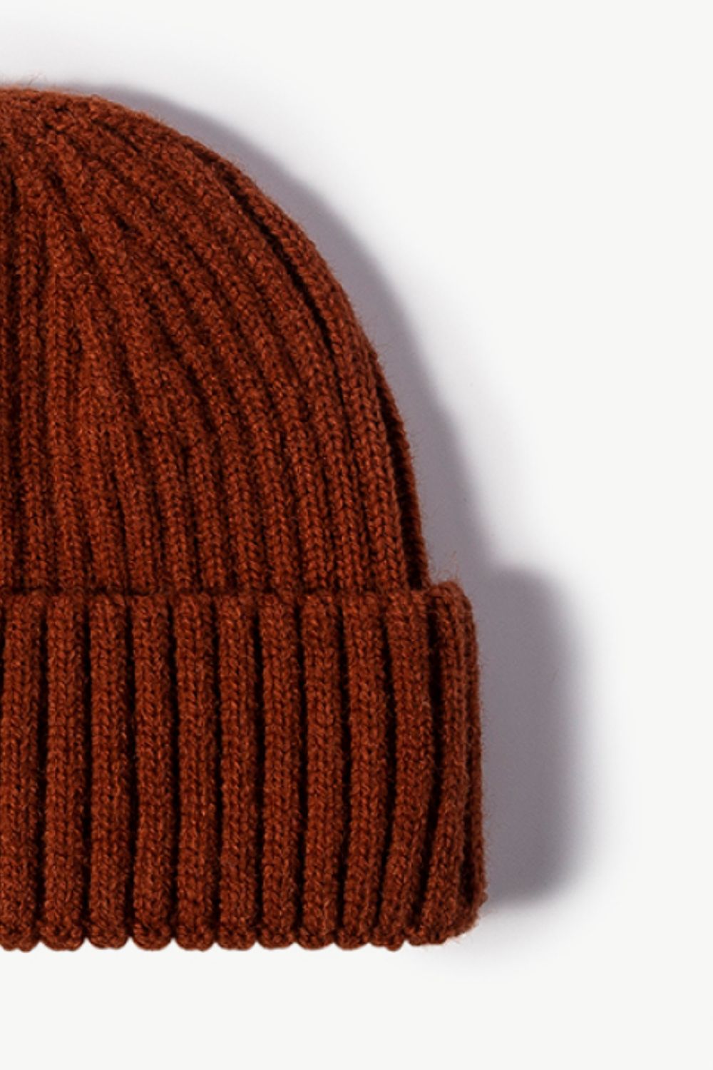 Rib-Knit Cuff Beanie -
