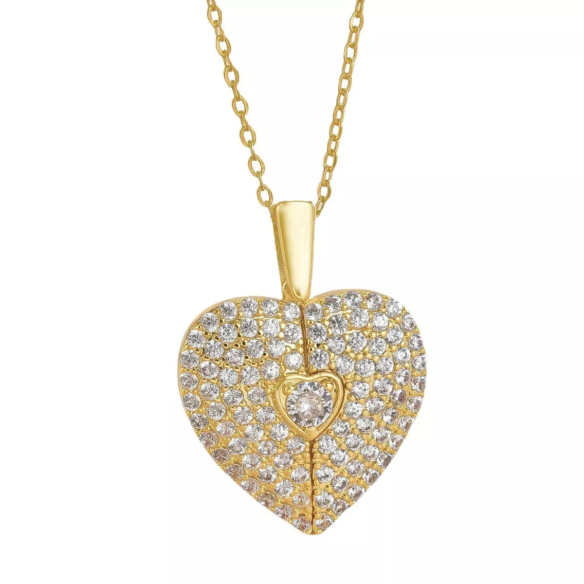 Heart Locket Necklace -