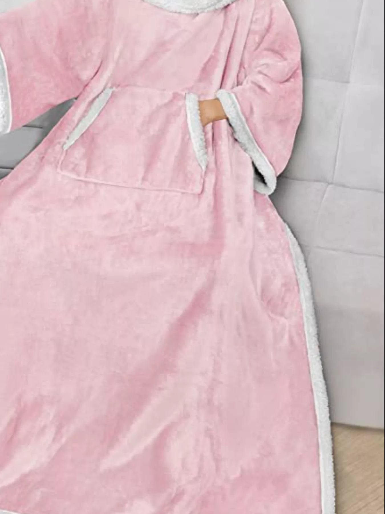 Oversized Wearable Blanket Hoodie Lounge Nightgown -