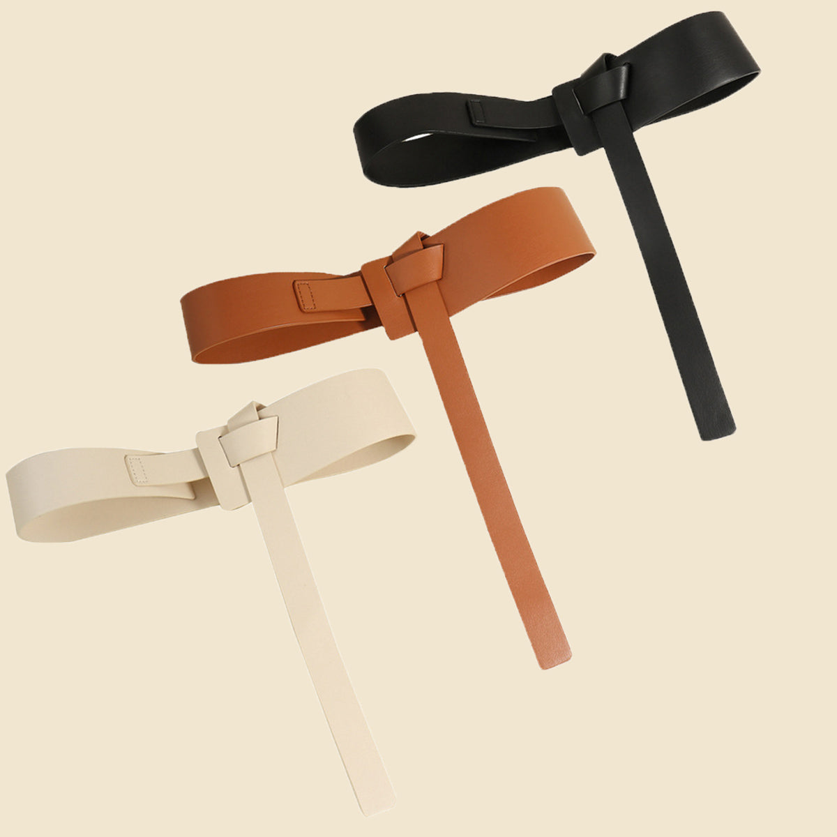 Knot Detail PU Belt -
