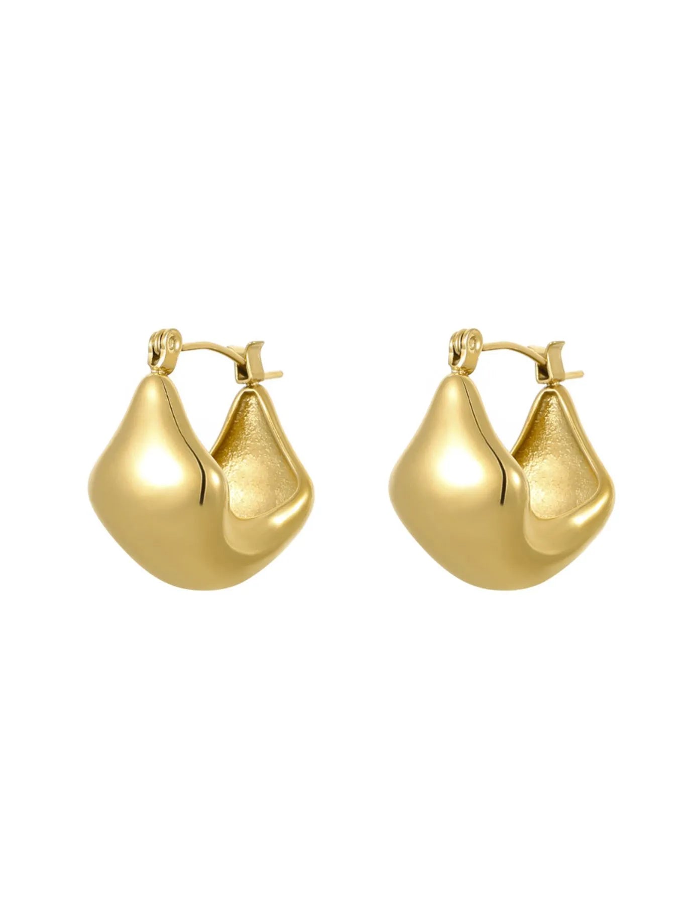 Stainless Steel Geometric Earrings - TypeC One Size