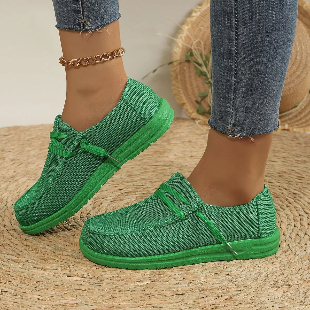 Round Toe Slip-Ons -
