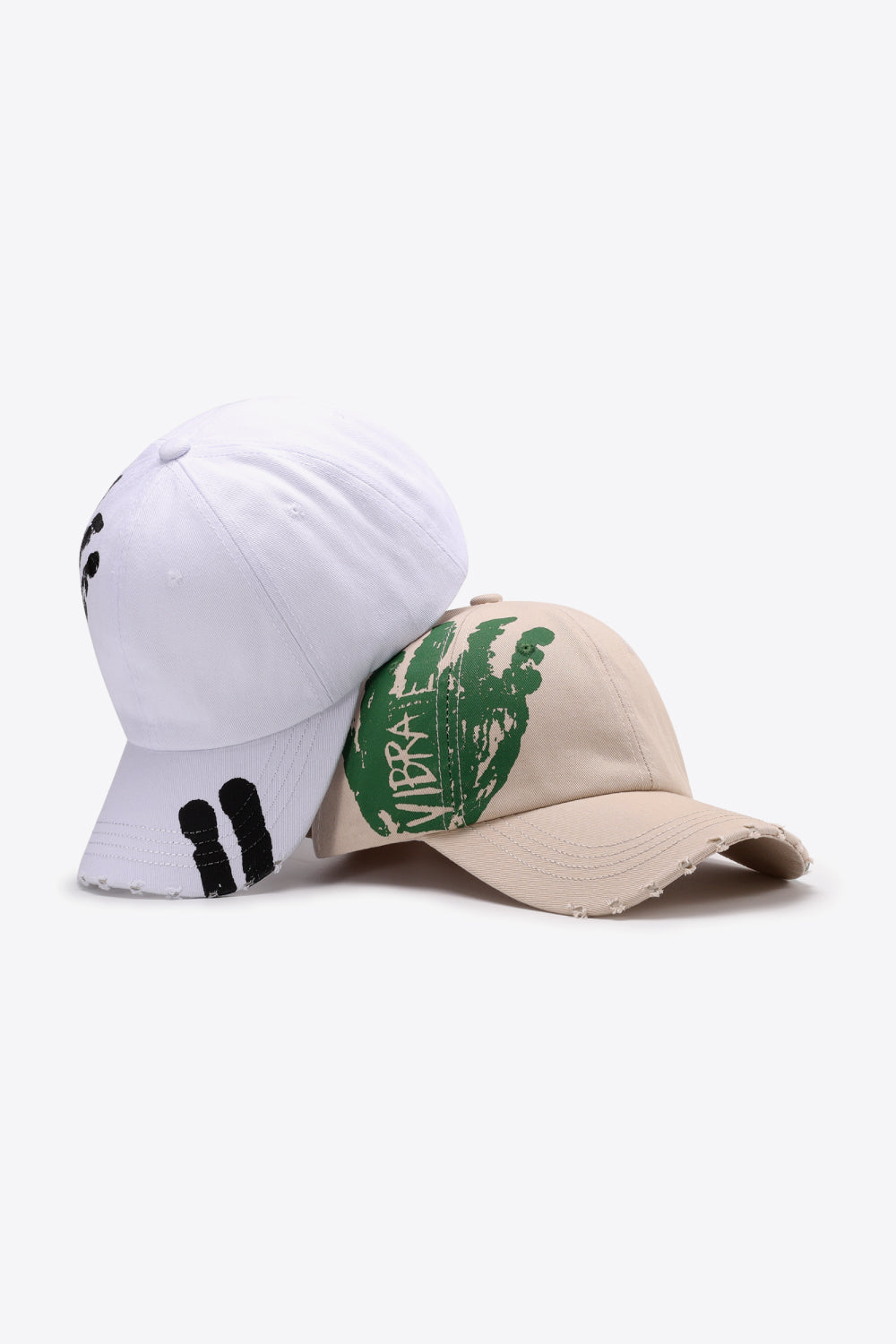 Graphic Distressed Adjustable Baseball Cap -