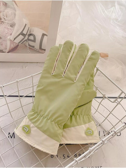 Touchscreen Winter Gloves - Light Green One Size