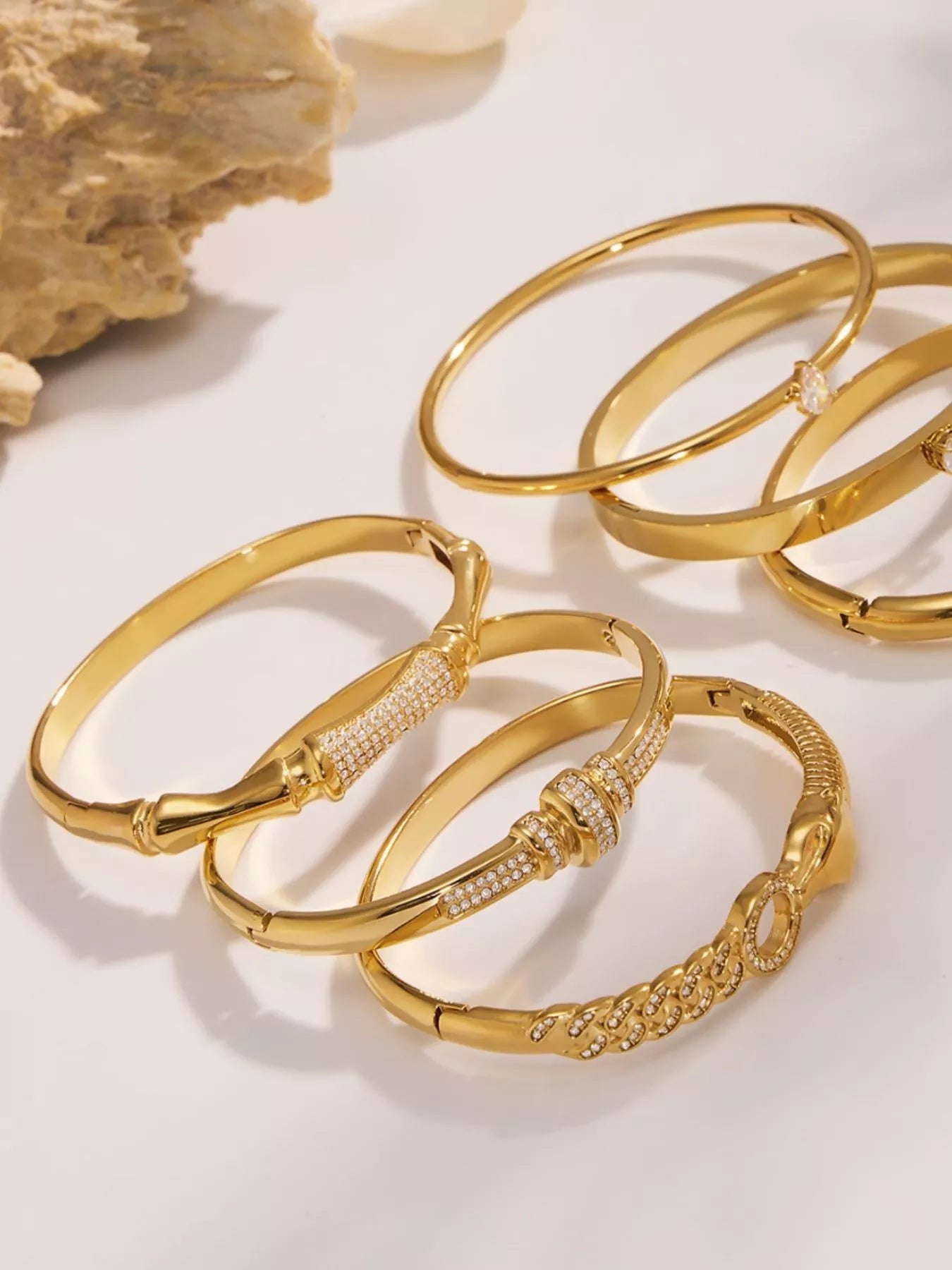 Gold-Plated Zircon Bracelet -