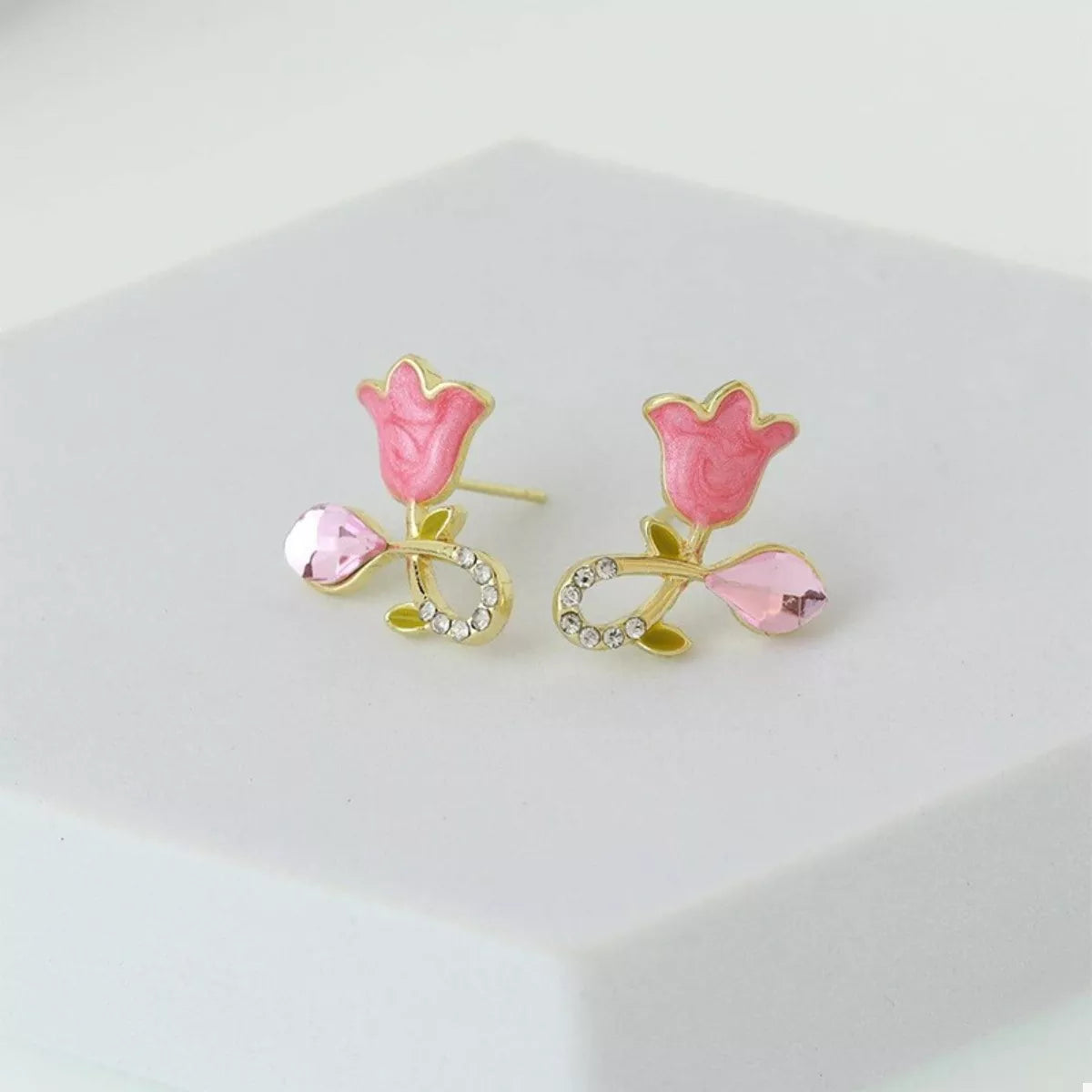 Flower Stud Earrings - Style C One Size