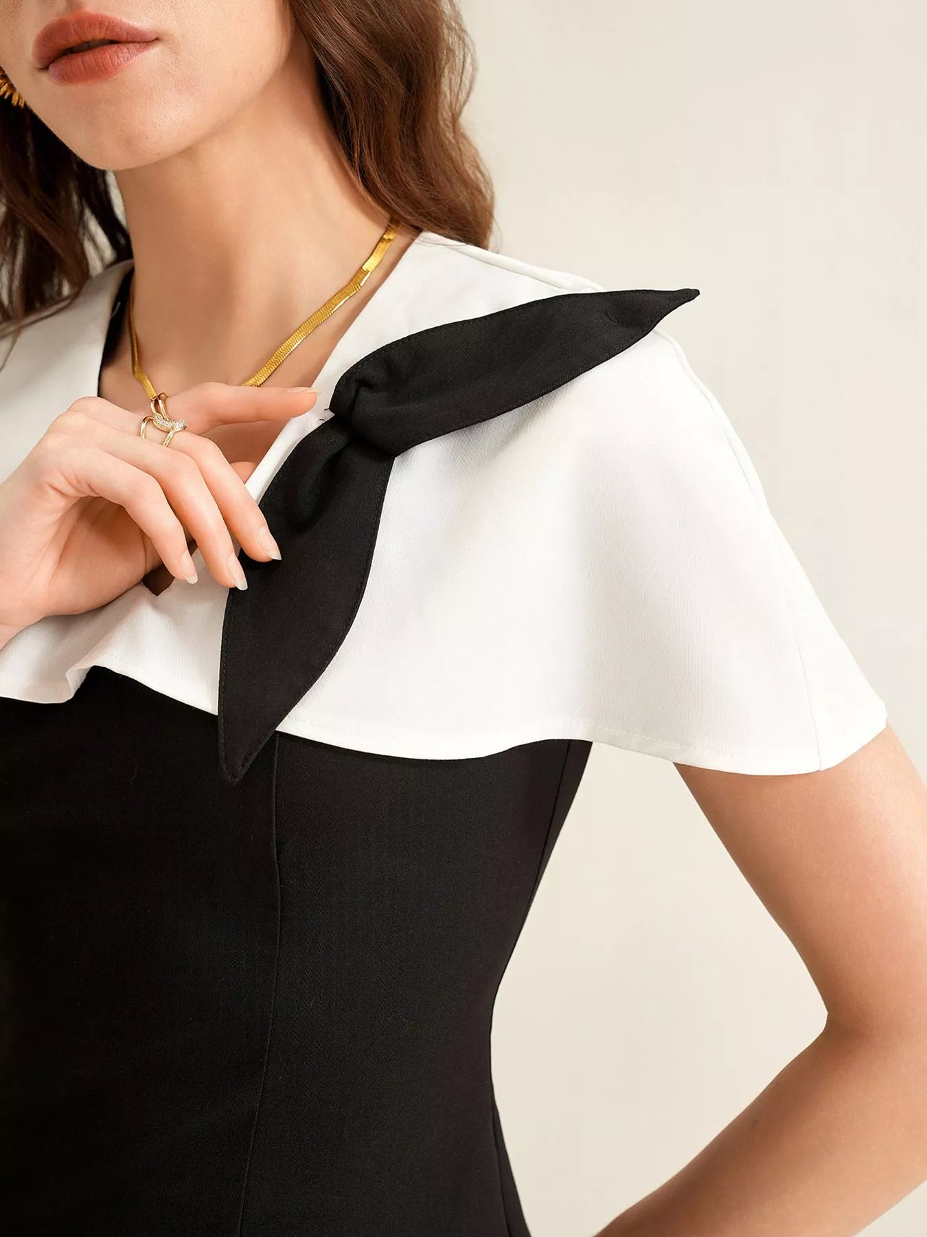 Peplum Top with Wide-Leg Pants Set -