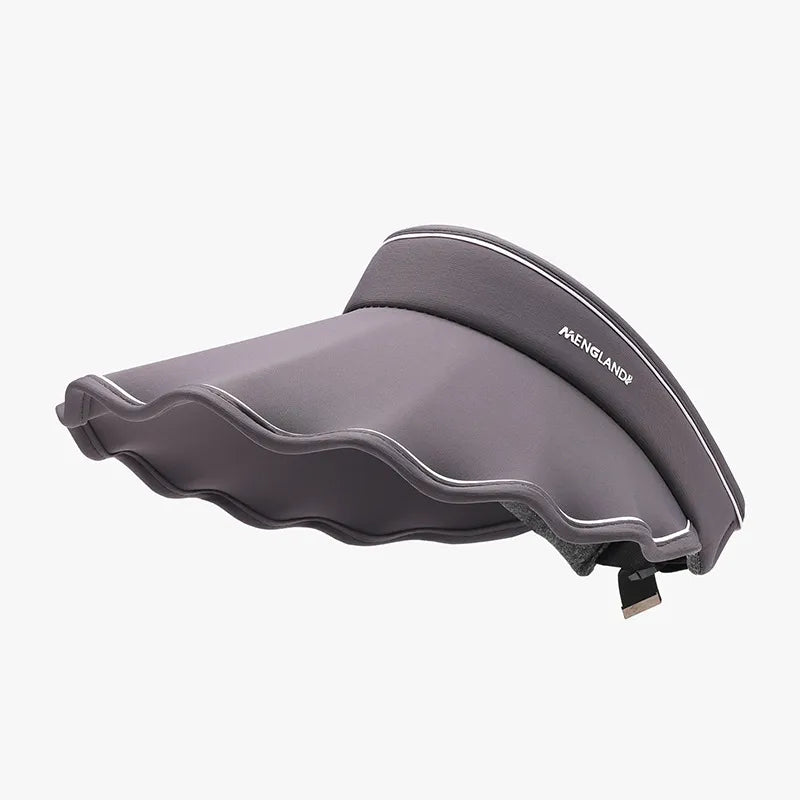 Adjustable Ice Silk Sun Hat - Dark Gray One Size