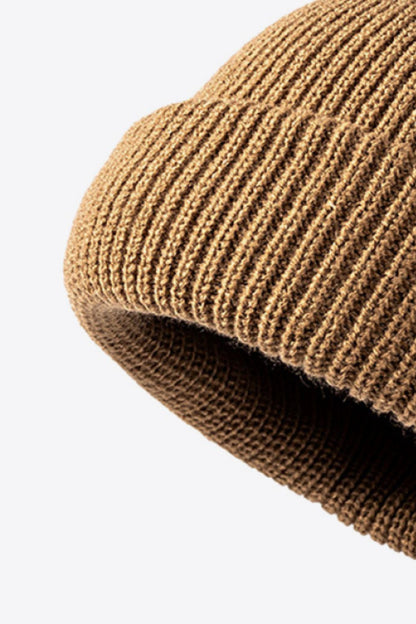 Calling For Winter Rib-Knit Beanie -
