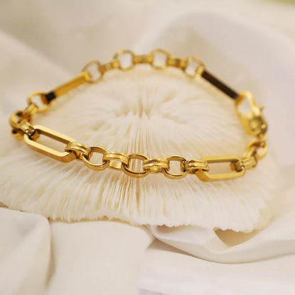 Chunky Gold Chain Link Bracelet -