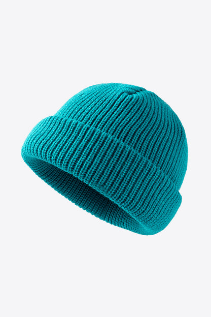 Calling For Winter Rib-Knit Beanie - Teal One Size