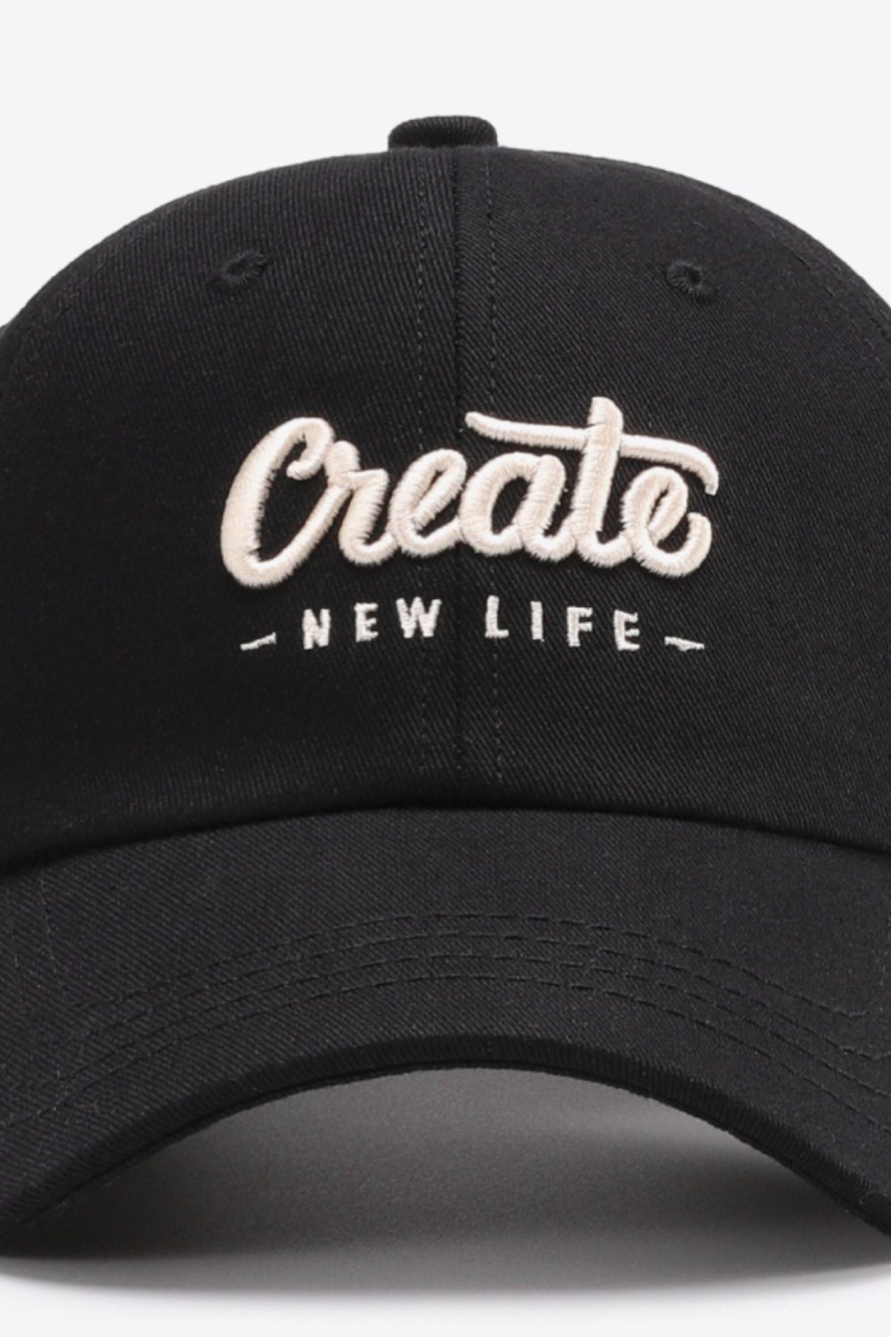 CREATE NEW LIFE Adjustable Cotton Baseball Cap -