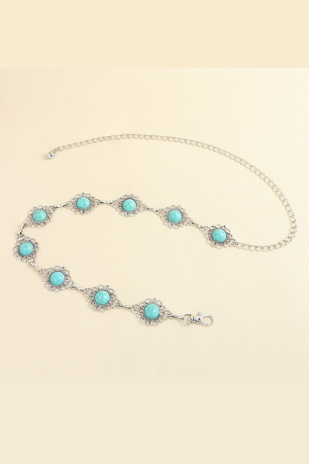 Vintage Turquoise Alloy Belt -
