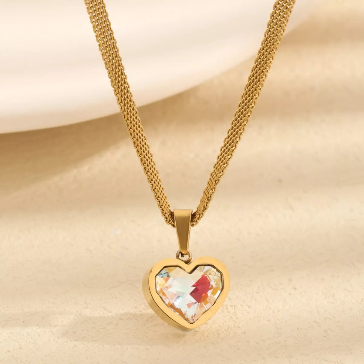 18K Gold-Plated Heart Necklace -