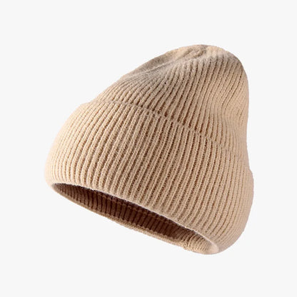 Thermal Solid Knit Hat - Tan One Size