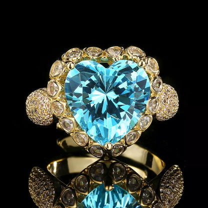 Heart-Shaped Ring - Gold One Size