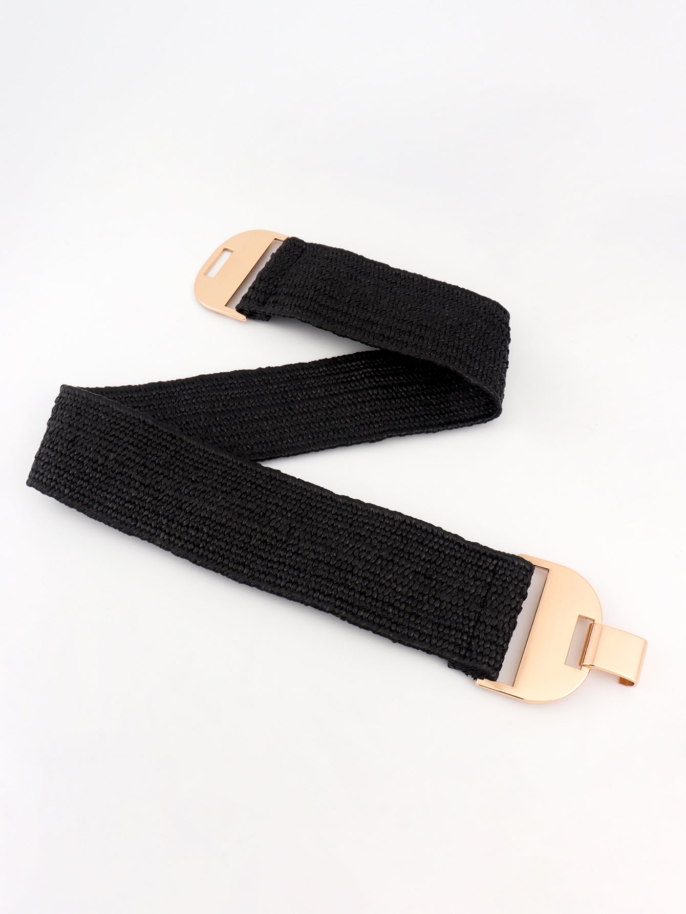 Alloy Buckle Elastic Belt -