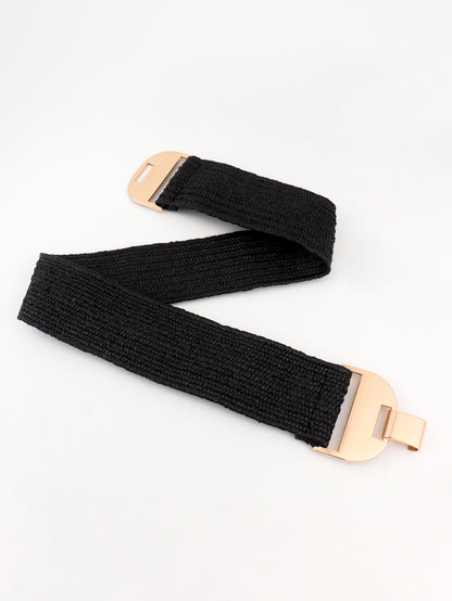 Alloy Buckle Elastic Belt -