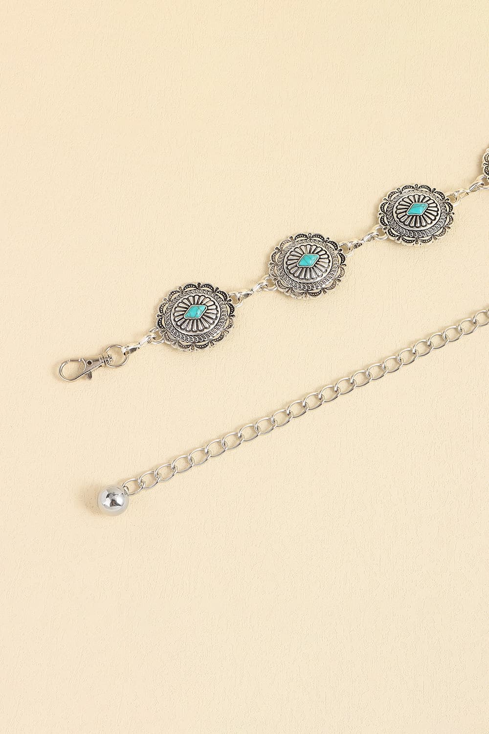 Vintage Turquoise Alloy Belt -