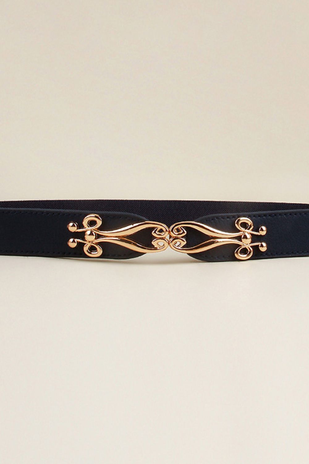 Alloy Buckle Elastic Belt -