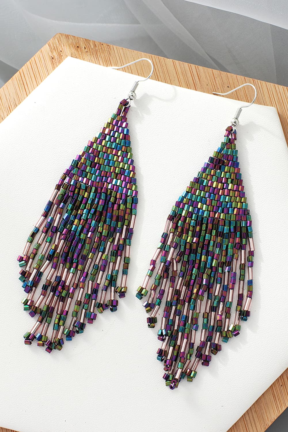 Beaded Dangle Earrings -