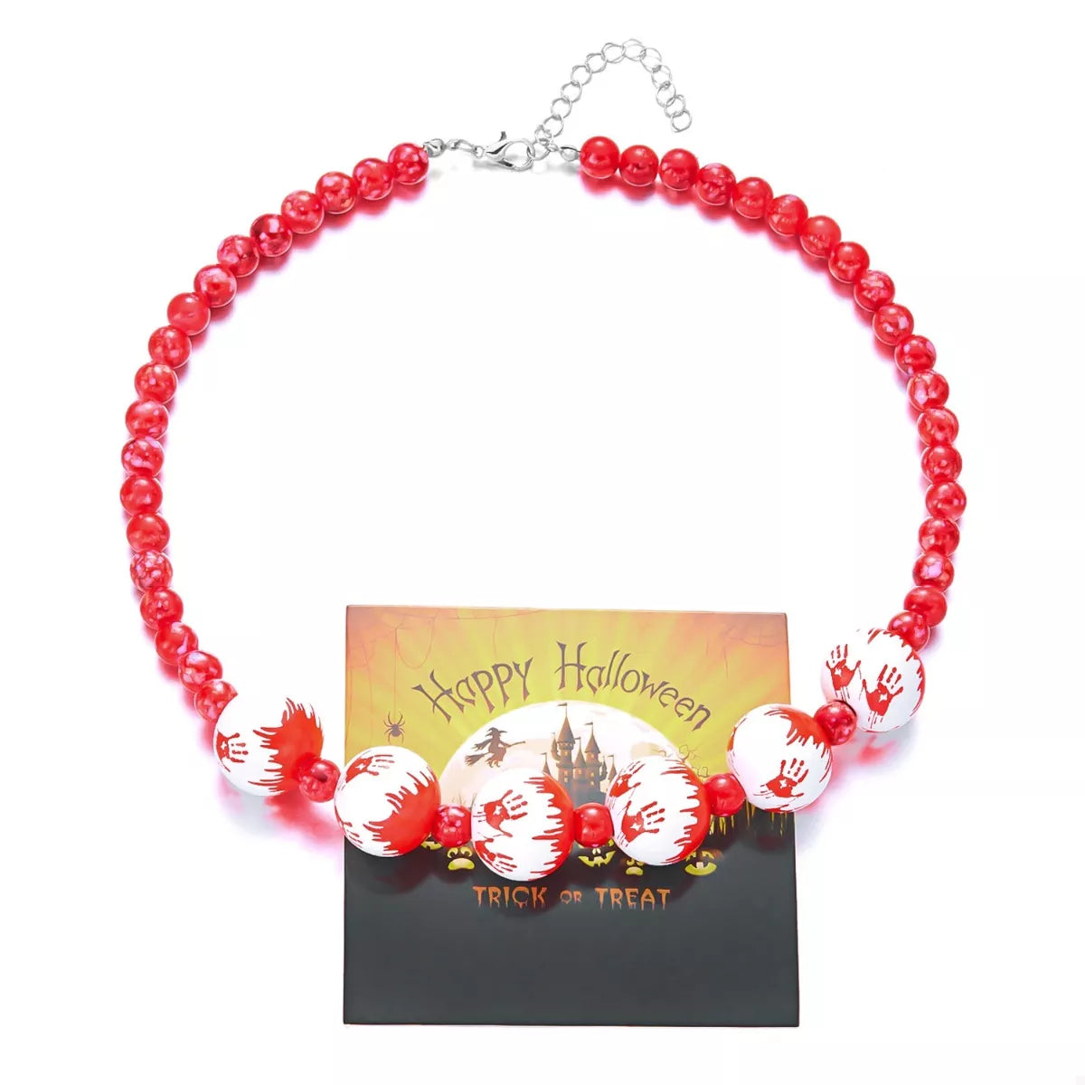 Halloween Necklace and Bracelet Jewelry Set -