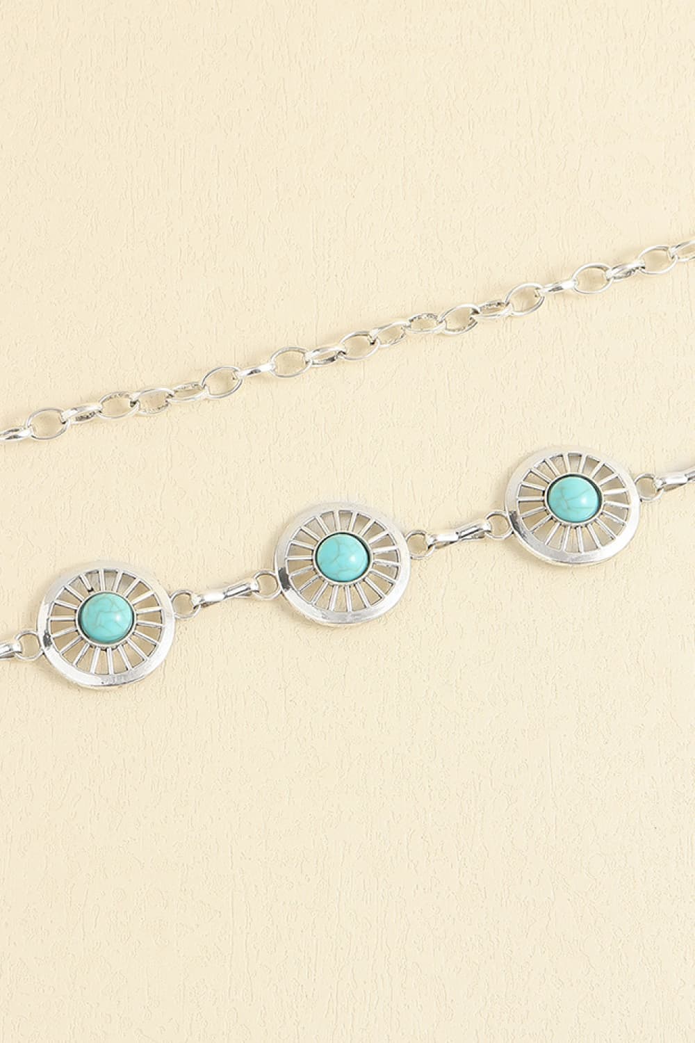 Vintage Turquoise Alloy Belt -