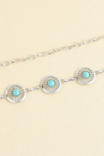 Vintage Turquoise Alloy Belt -