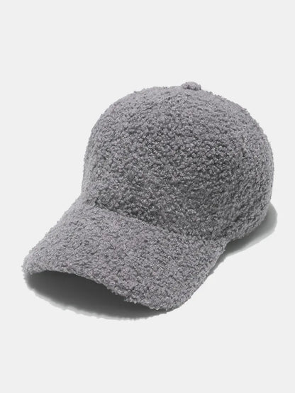 Sherpa Solid Color Baseball Cap - Gray One Size