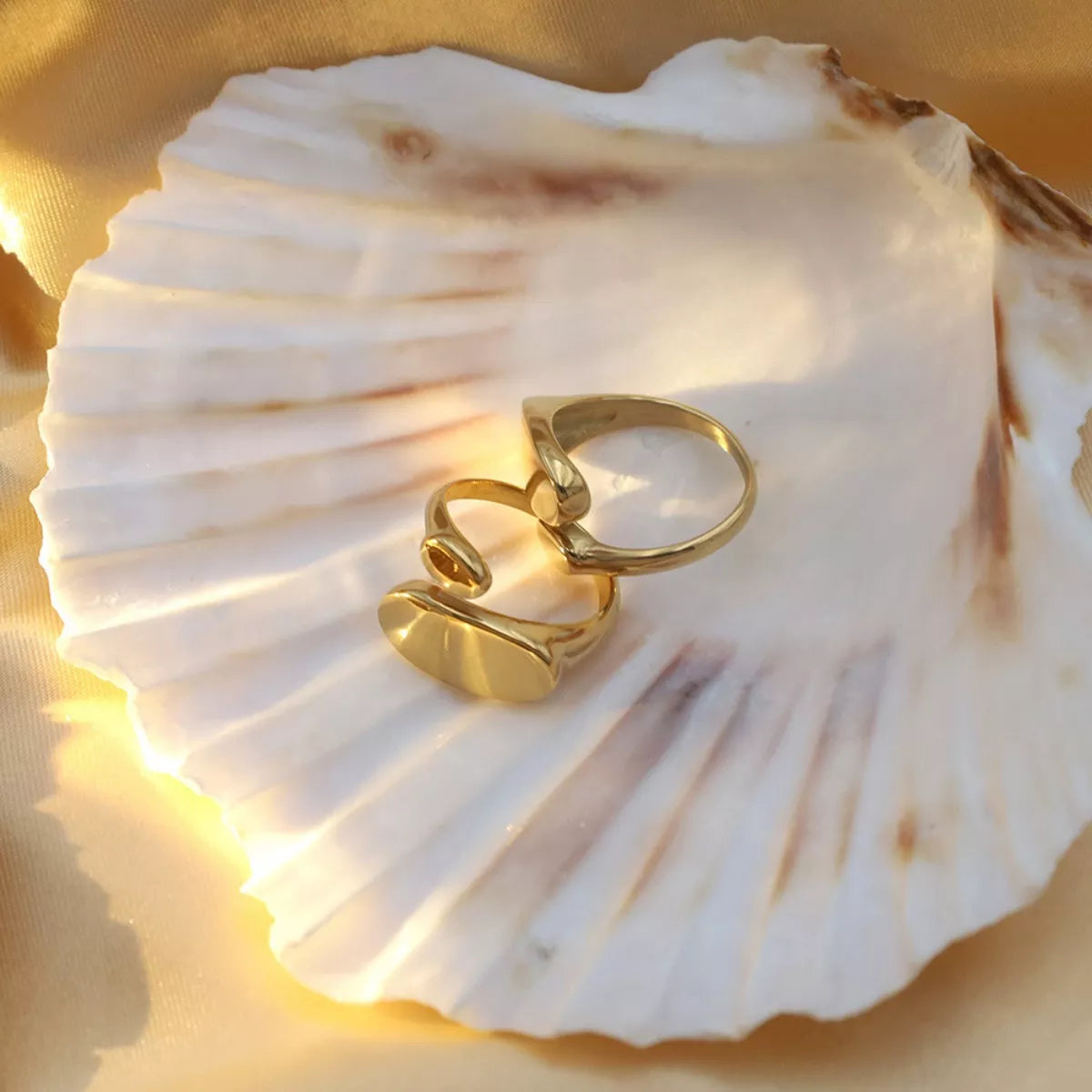 18K Gold-Plated Bypass Ring -