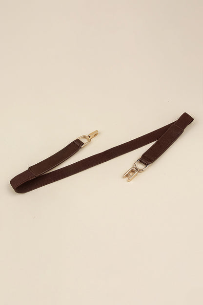 Alloy Buckle Elastic Belt -