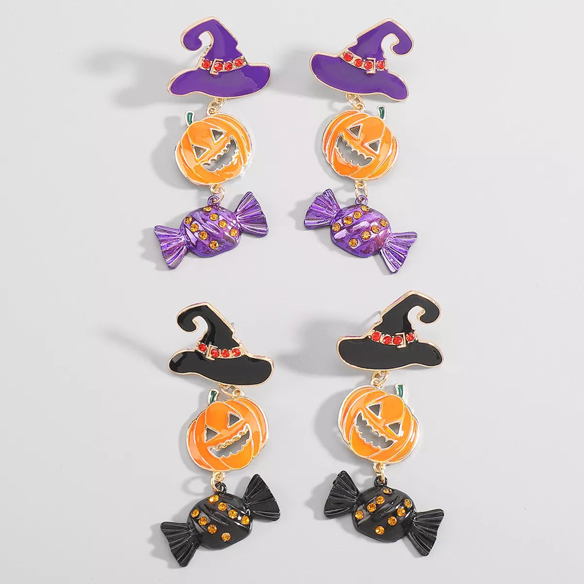 18K Gold-Plated Alloy Pumpkin Earrings -