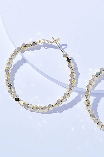 Alloy Hoop Earrings -
