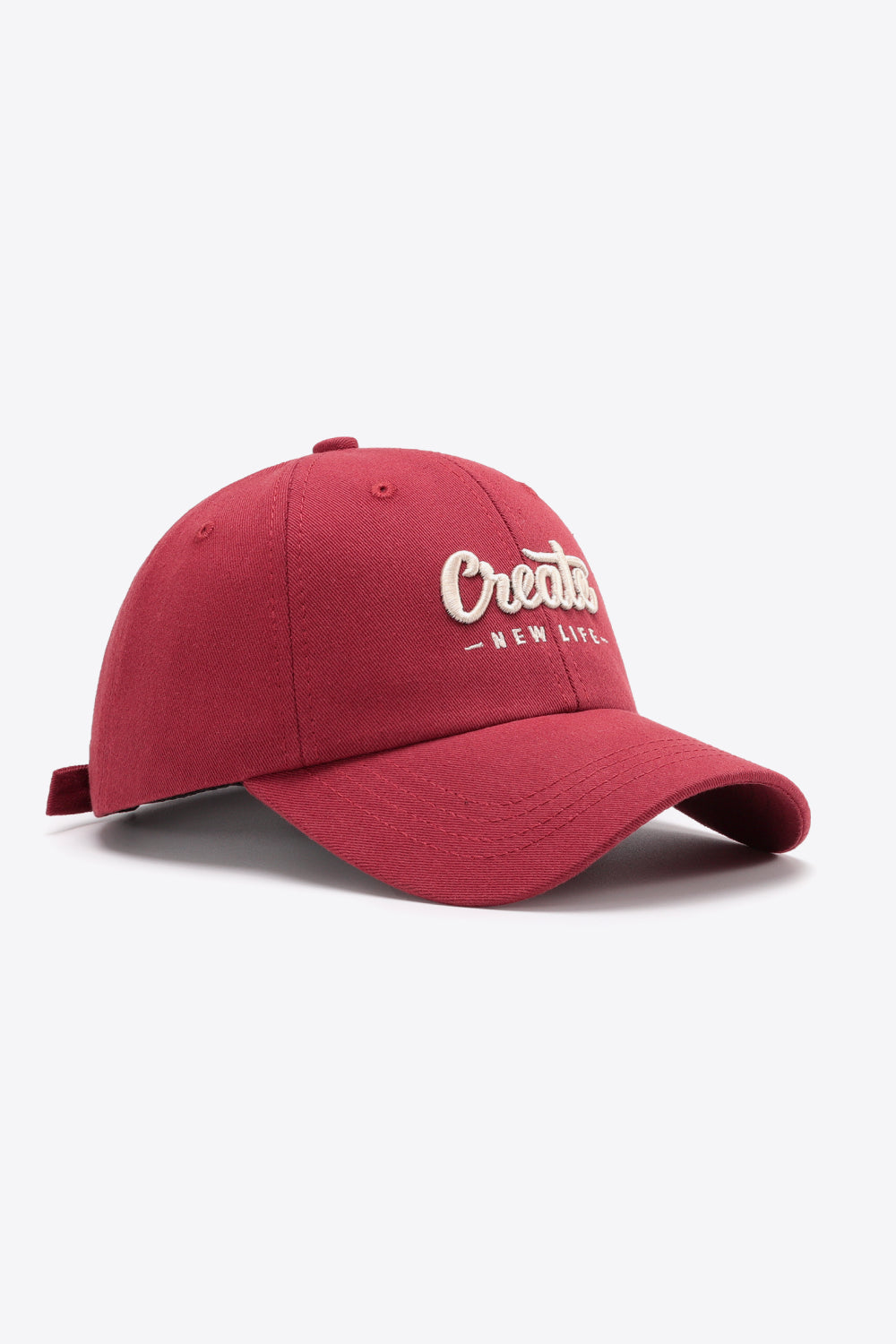 CREATE NEW LIFE Adjustable Cotton Baseball Cap -