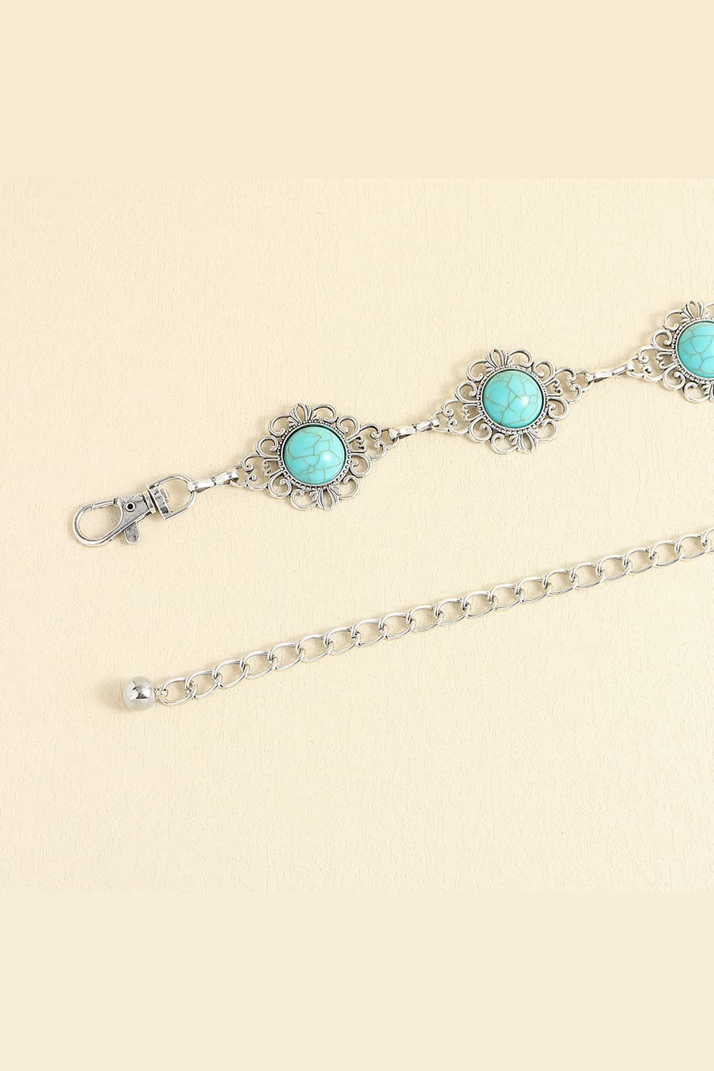 Vintage Turquoise Alloy Belt -