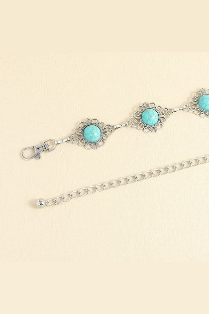 Vintage Turquoise Alloy Belt -