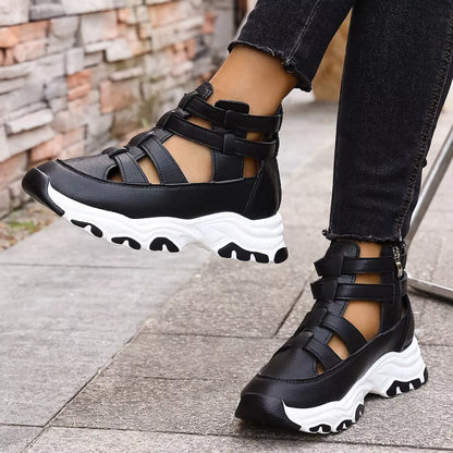 Cutout Platform Sneakers -