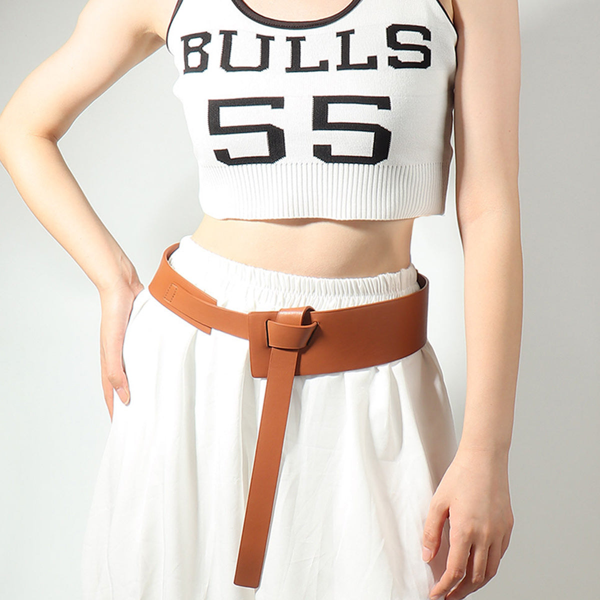 Knot Detail PU Belt -