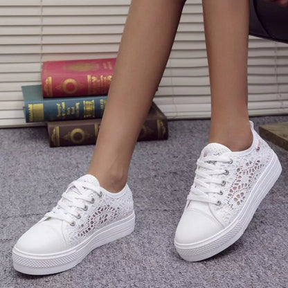 Hollow Out Platform Sneakers -