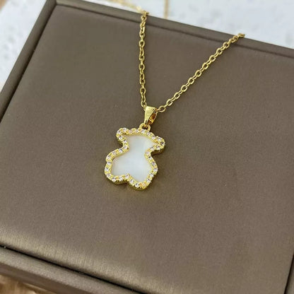 Bear Pendant Necklace -