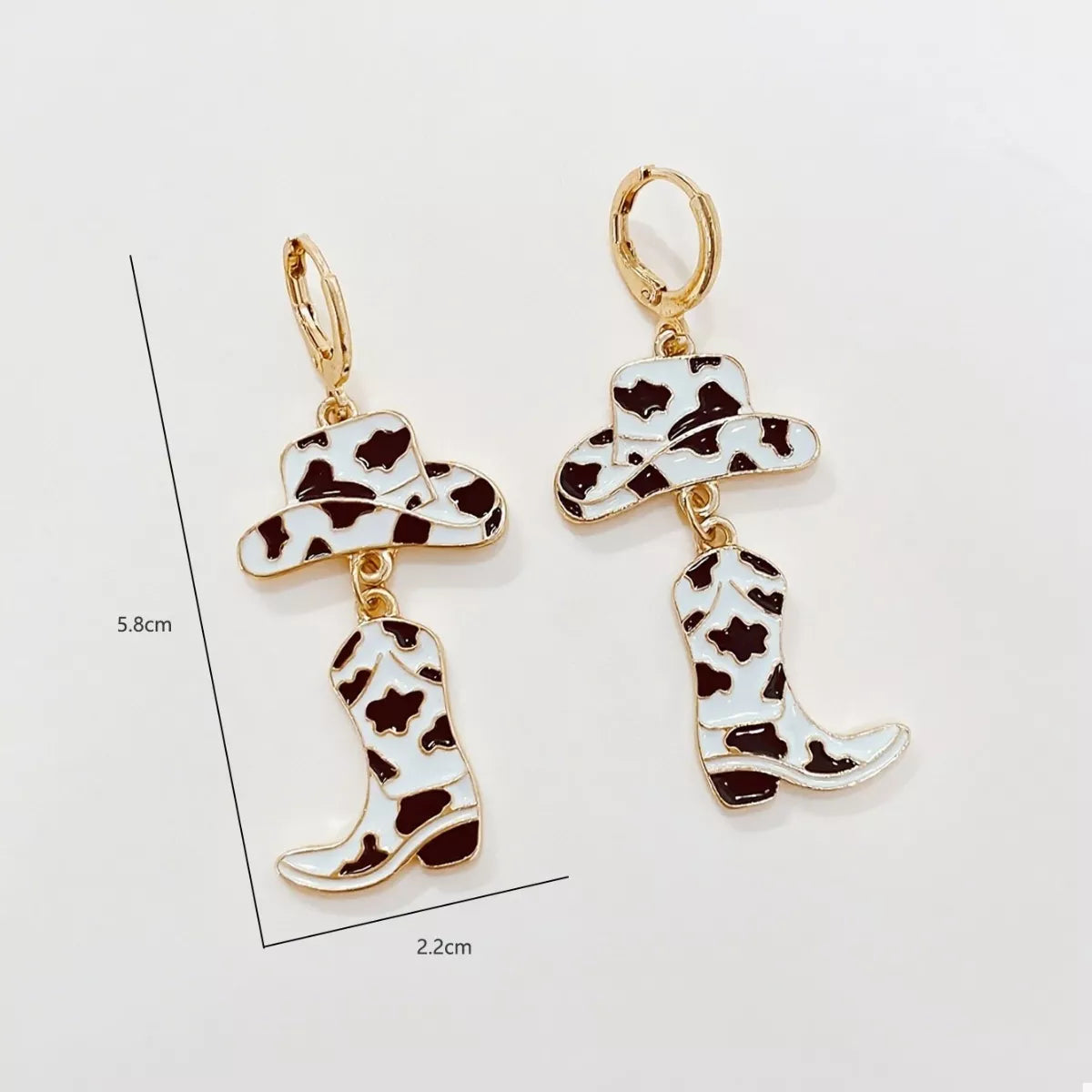 Cowboy Hat and Boot Dangle Earrings -