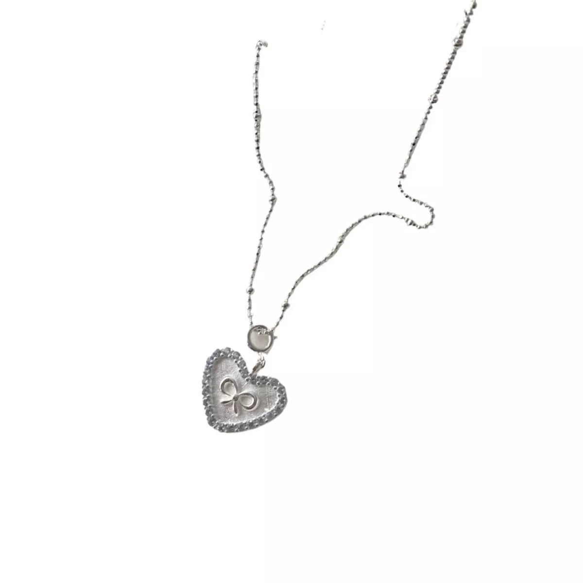 Sterling Silver Heart Necklace -