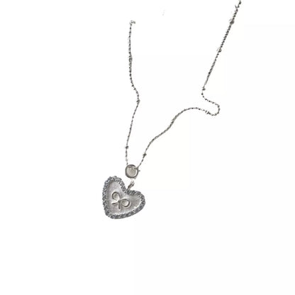 Sterling Silver Heart Necklace -