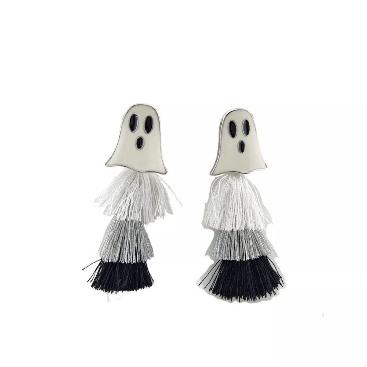 Ghost and Pumpkin Dangle Earrings -