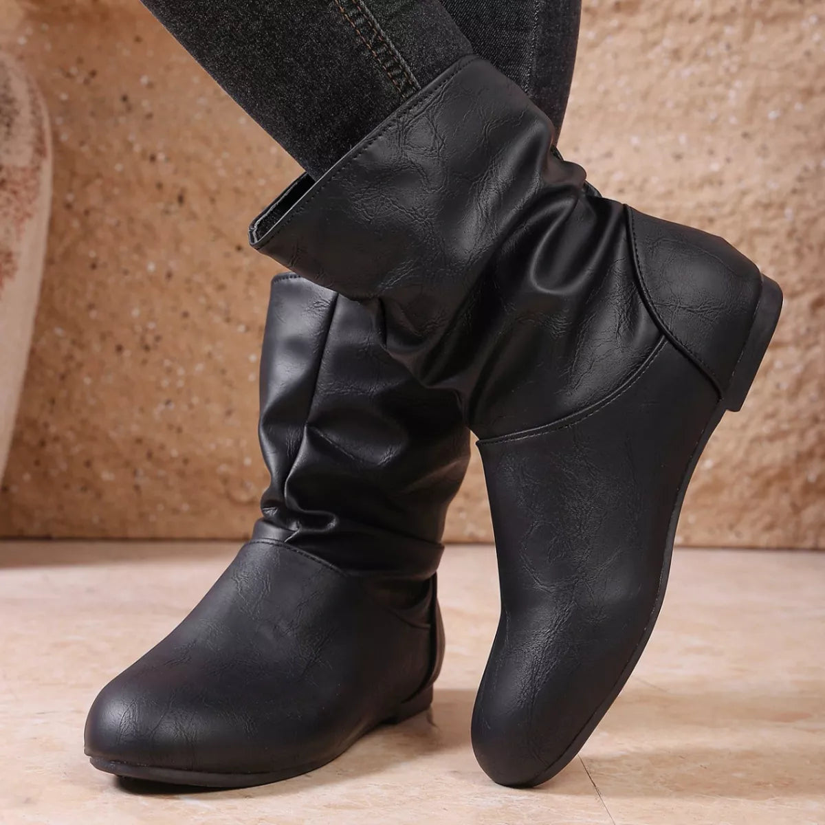 Flat Ankle Boots -