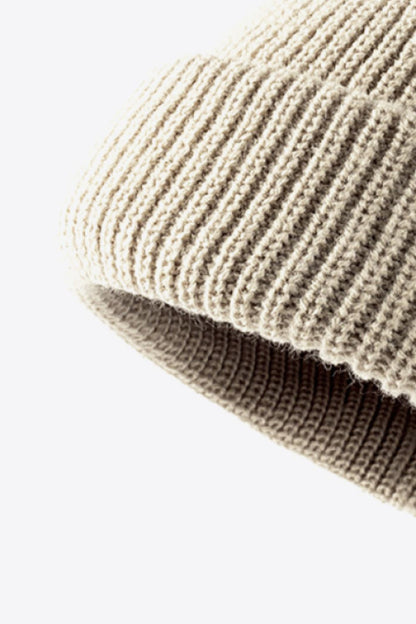 Calling For Winter Rib-Knit Beanie -